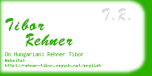 tibor rehner business card